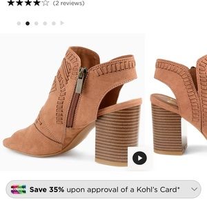 Brown ankle boots/wedges. New and never worn